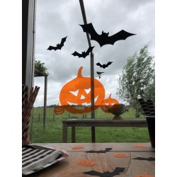 Window stickers pumpkins
