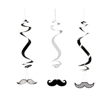 Hanging swirls mustache