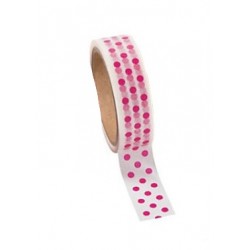 Washi tape hot pink dotted