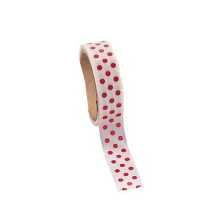 Washi tape red dotted