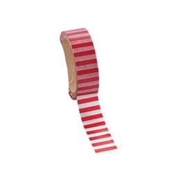 Washi tape red striped