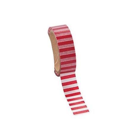 Washi tape red striped