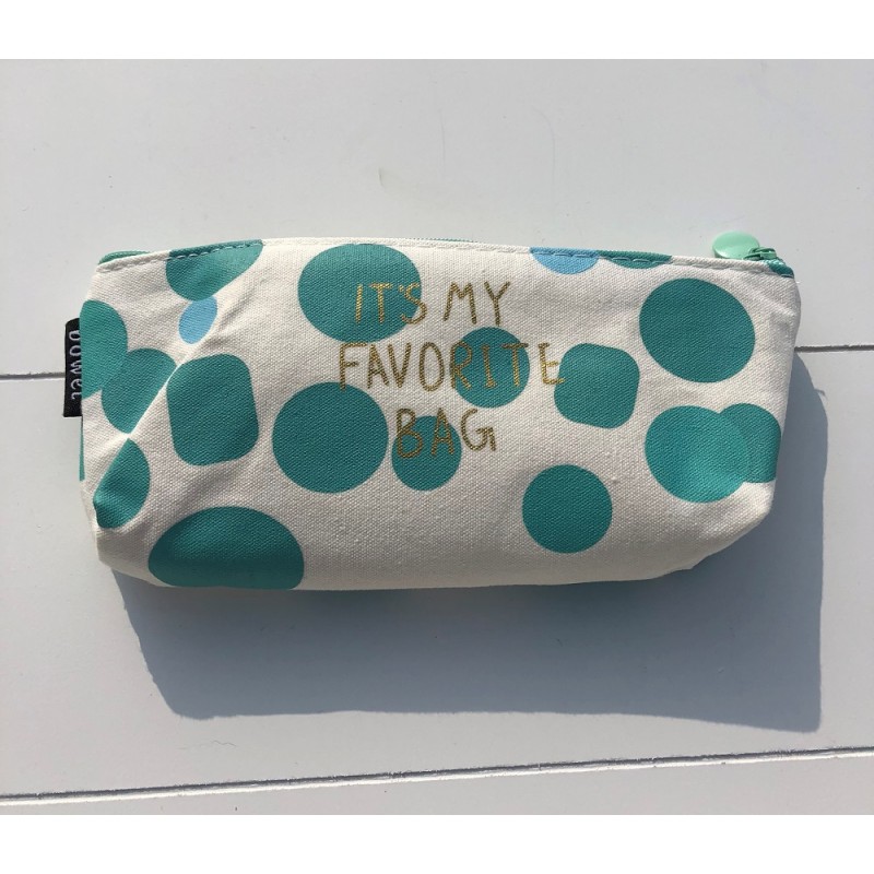 Pencilcase dotted 'It's my favorite bag'