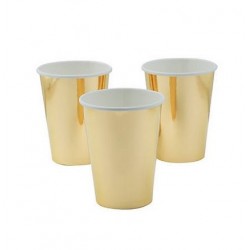 Large 340 ml golden foil paper cups