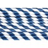 Buigbare papieren rietjes marineblauw gestreept