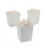 Kleine popcorn bakjes wit