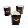 Mini popcorn boxes black with orange bat @joyenco.nl