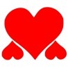 Window stickers hearts @joyenco.nl
