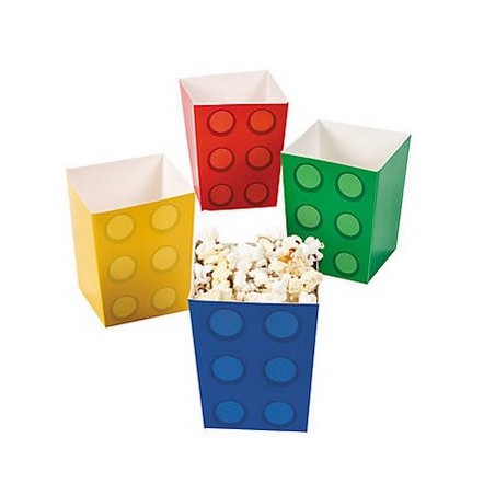 Mini popcorn boxes bricks - 12 pieces