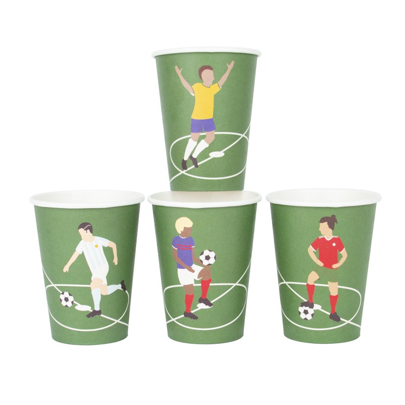 Paper cups - soccer - 8 cups