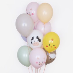 Ballonnen boerderijdieren - 5 stuks