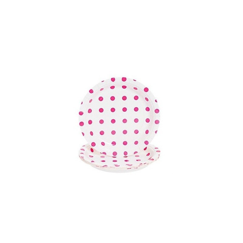 copy of Paper cakeplates pink with white dots