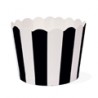 Cupcake cups black and white striped