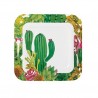 Kartonnen dinerborden cactus