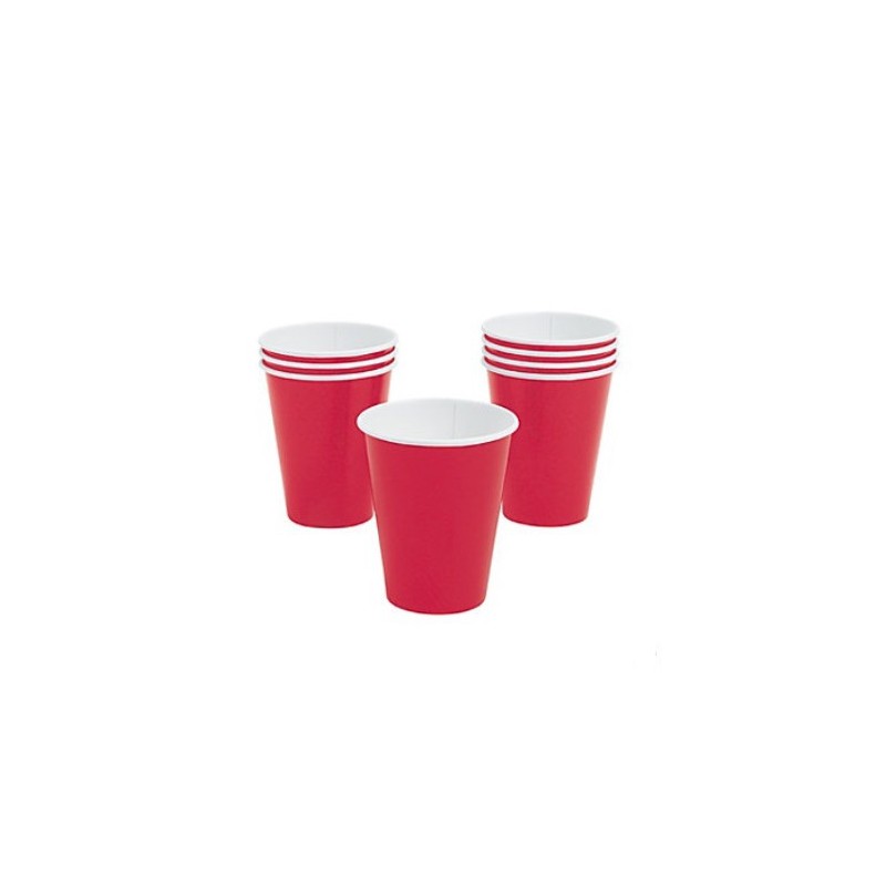 Paper cups red