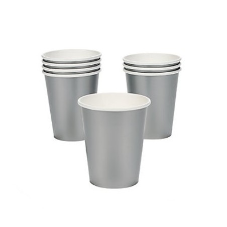 Paper cups silver