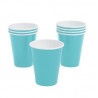Paper cups light blue