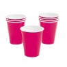 Paper cups hot pink