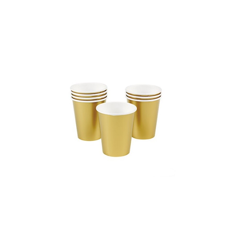 Paper cups gold