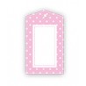 Gift tags pink white dotted
