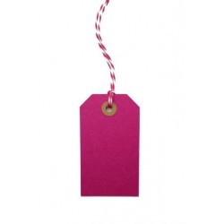 Hot pink gift tags