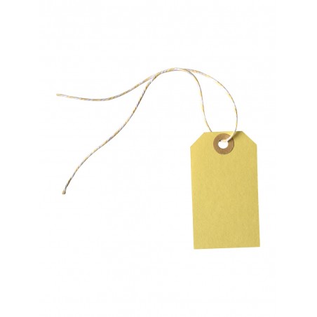 Yellow gift tags