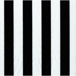Napkins black striped
