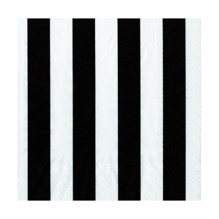 Napkins black striped