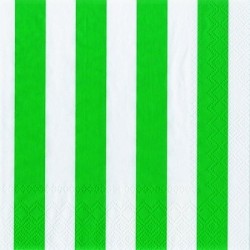 Napkins dark green striped