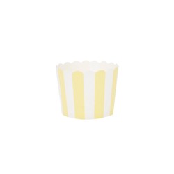 Cupcake cups yellow striped