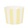 Cupcake cups yellow striped