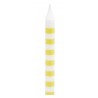 Candles yellow striped