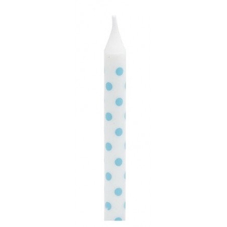 Candles light blue dotted