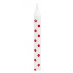 Candles red dotted