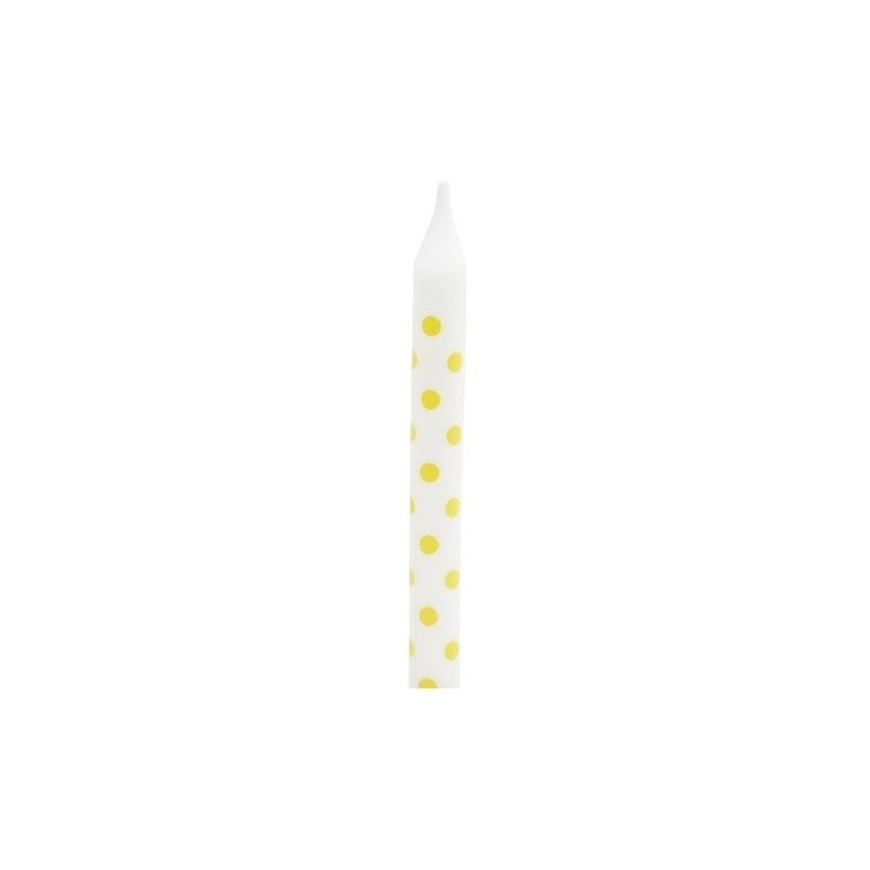 Candles yellow dotted