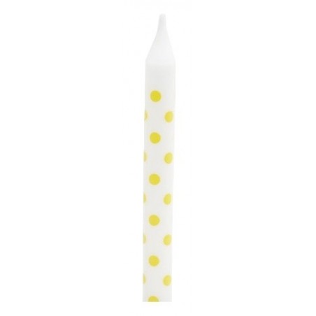 Candles yellow dotted