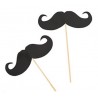 Cupcake toppers mustache