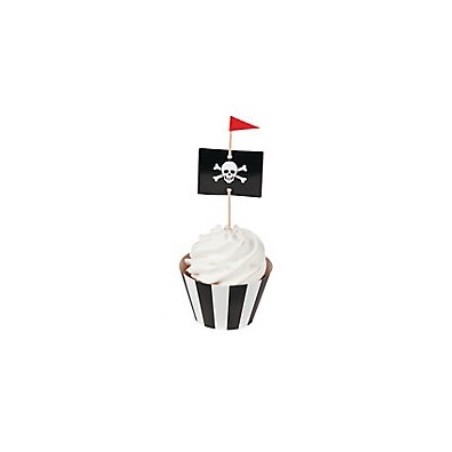 Cupcake toppers pirate flag