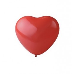 Red heart balloons