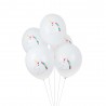 Witte ballonnen met eenhoorn