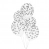 Clear balloons silver dotted