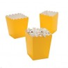 Kleine popcorn bakjes geel
