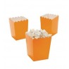 Kleine popcorn bakjes oranje