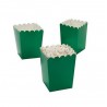 Kleine popcorn bakjes groen