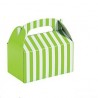 Mini treat boxes limegreen striped