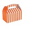 Mini treat boxes orange striped