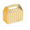 Mini treat boxes yellow striped