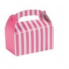Mini treat boxes pink striped