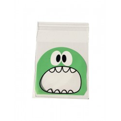 Treat bags monster green