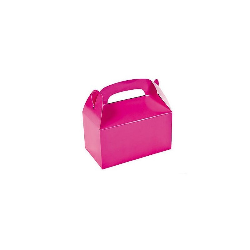 Treat boxes hot pink